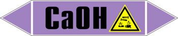 Маркировка трубопровода "ca(oh)" (a06, пленка, 126х26 мм)" - Маркировка трубопроводов - Маркировки трубопроводов "ЩЕЛОЧЬ" - . Магазин Znakstend.ru