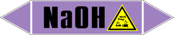 Маркировка трубопровода "na(oh)" (a07, пленка, 126х26 мм)" - Маркировка трубопроводов - Маркировки трубопроводов "ЩЕЛОЧЬ" - . Магазин Znakstend.ru