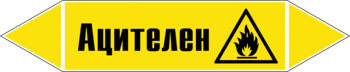 Маркировка трубопровода "ацителен" (пленка, 126х26 мм) - Маркировка трубопроводов - Маркировки трубопроводов "ГАЗ" - . Магазин Znakstend.ru