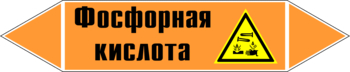 Маркировка трубопровода "фосфорная кислота" (k08, пленка, 358х74 мм)" - Маркировка трубопроводов - Маркировки трубопроводов "КИСЛОТА" - . Магазин Znakstend.ru