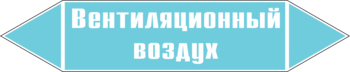 Маркировка трубопровода "вентиляционный воздух" (пленка, 126х26 мм) - Маркировка трубопроводов - Маркировки трубопроводов "ВОЗДУХ" - . Магазин Znakstend.ru