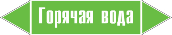 Маркировка трубопровода "горячая вода" (пленка, 126х26 мм) - Маркировка трубопроводов - Маркировки трубопроводов "ВОДА" - . Магазин Znakstend.ru