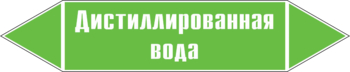 Маркировка трубопровода "дистиллированная вода" (пленка, 507х105 мм) - Маркировка трубопроводов - Маркировки трубопроводов "ВОДА" - . Магазин Znakstend.ru