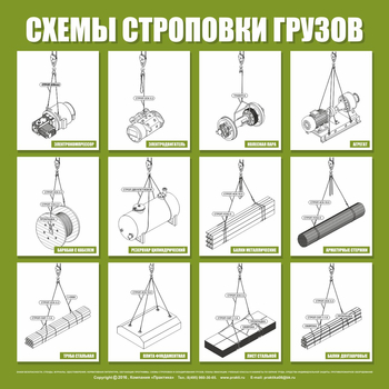 Схема строповки st05 - Схемы строповки и складирования грузов - . Магазин Znakstend.ru