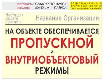 Информационный щит "режим" (пленка, 60х40 см) t17 - Охрана труда на строительных площадках - Информационные щиты - . Магазин Znakstend.ru